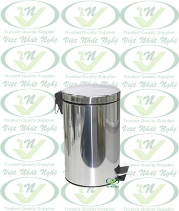 Thùng rác inox đạp chân 12 lít